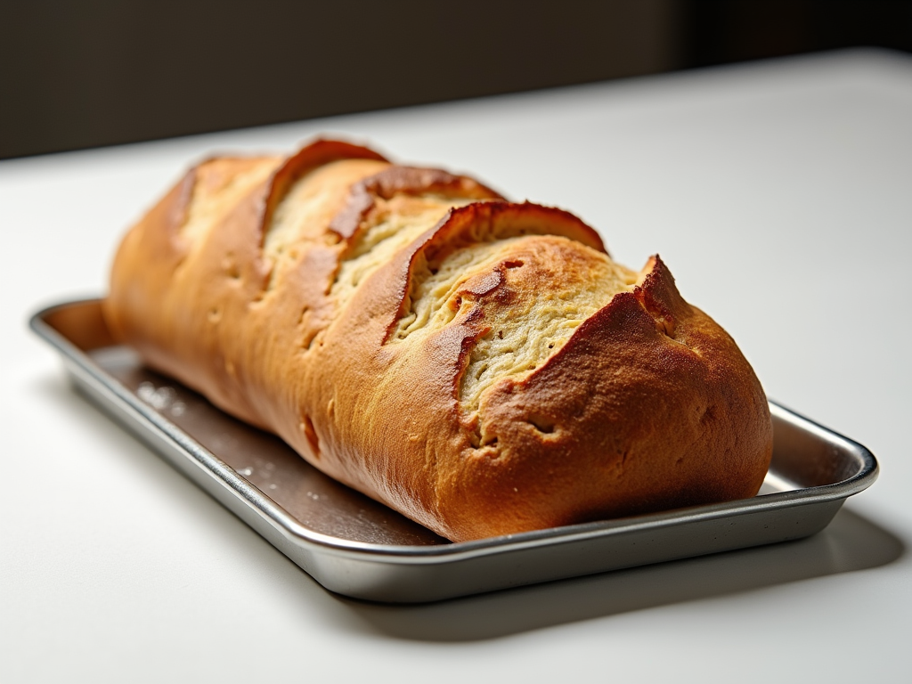 Slice of traditional rye bread